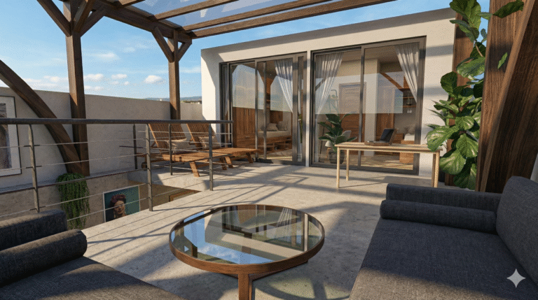 Cuartos amueblado TEC CEM - Terraza